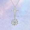 Pavé Floral Halo Style Diamond Pendant Setting