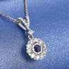 Pavé Floral Halo Style Diamond Pendant Setting