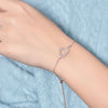 Pavé Heart-shaped Lab Grown Diamond Bracelet 18K Rose Gold