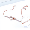 Pavé Heart-shaped Lab Grown Diamond Bracelet 18K Rose Gold