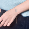Pavé Heart-shaped Lab Grown Diamond Bracelet 18K Rose Gold