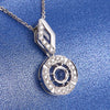 Pavé Round Halo Style Diamond Pendant Setting