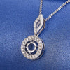 Pavé Round Halo Style Diamond Pendant Setting