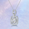 Pavé Square Halo Diamond Pendant Setting