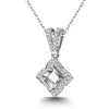 Pavé Star Halo Bezel Set Diamond Pendant Setting