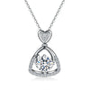 Pave Triangle Shaped Solitaire Style Diamond Pendant Setting