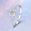 Pavé Twisted Swirl Half Bezel Set Diamond Engagement Ring Setting