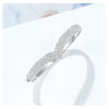 Pavé V Shape Contour Lab Grown Diamond Bracelet 18K White Gold