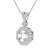 Petite Octagon Shape Halo Style Diamond Pendant Setting