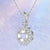 Petite Octagon Shape Halo Style Diamond Pendant Setting