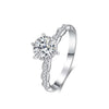 Petite Pavé Channel Bezel Set Diamond Engagement Ring Setting