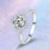 Floral Halo Style Diamond Engagement Ring Setting