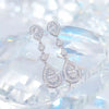 Petite Pear Shaped Lab Grown Diamond Earrings 18K White Gold