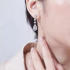 Petite Pear Shaped Lab Grown Diamond Earrings 18K White Gold