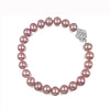 Pink Freshwater Pearl Flower Shape Bracelet