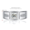 Satin Finish Channel Bezel Set Solitaire Mens Diamond Ring Setting