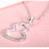 Single Bail Calabash Shaped Lab Grown Diamond Necklace 18K White Gold