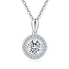 Single Bail Floating Halo Style Diamond Pendant Setting
