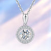 Single Bail Floating Halo Style Diamond Pendant Setting