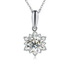 Single Bail Floral Halo Diamond Pendant Setting
