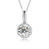 Single Bail Floral Halo Diamond Pendant Setting