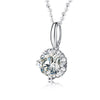 Single Bail Floral Halo Diamond Pendant Setting