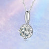 Single Bail Floral Halo Diamond Pendant Setting
