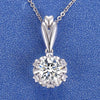 Single Bail Scallop Basket Solitaire Diamond Pendant Setting