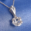 Single Bail Scallop Basket Solitaire Diamond Pendant Setting