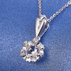 Single Bail Scallop Basket Solitaire Diamond Pendant Setting
