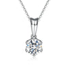 Single Bail Six-Prong Basket Shaped Diamond Pendant Setting