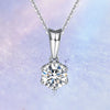 Single Bail Six-Prong Basket Shaped Diamond Pendant Setting