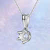 Single Bail Six-Prong Basket Shaped Diamond Pendant Setting