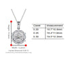 Single Bail Snowflake Shape Solitaire Style Diamond Pendant Setting