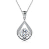 Single Bail Water Droplet Pave Solitaire Diamond Pendant Setting
