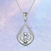 Single Bail Water Droplet Pave Solitaire Diamond Pendant Setting