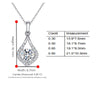 Single Bail Waterdrop Halo Style Diamond Pendant Setting