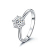 Six-Prong Bezel Set Solitaire Diamond Engagement Ring Setting