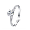 Six-Prong Channel Set Style Diamond Engagement Ring Setting