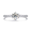 Six-Prong Channel Set Style Diamond Engagement Ring Setting
