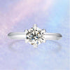 Six-Prong Knife Edge Solitaire Style Diamond Engagement Ring Setting