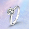 Six-Prong Knife Edge Solitaire Style Diamond Engagement Ring Setting