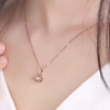 Skirt Fan-Shaped Lab Grown Diamond Necklace in 18K Rose Gold