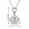 Skirt Fan-shaped Style Diamond Pendant Setting