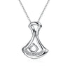 Skirt Fan-shaped Style Diamond Pendant Setting
