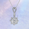 Snowflake Halo Bezel Set Diamond Pendant Setting