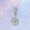Snowflake Halo Bezel Set Diamond Pendant Setting