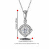 Square Halo Style Diamond Pendant Setting