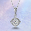 Square Halo Style Diamond Pendant Setting