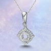 Square Halo Style Diamond Pendant Setting